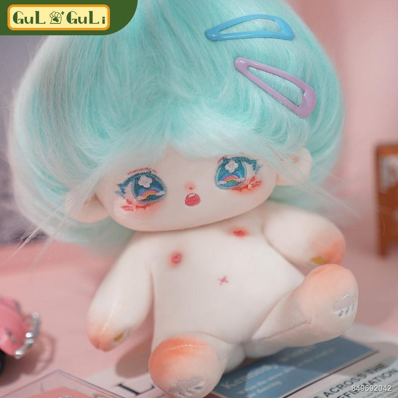 👶👚 Guofeng Camellia 20cm Cotton Doll Quần áo Doll Doll Nữ Đồ chơi nhồi bông Quà tặng