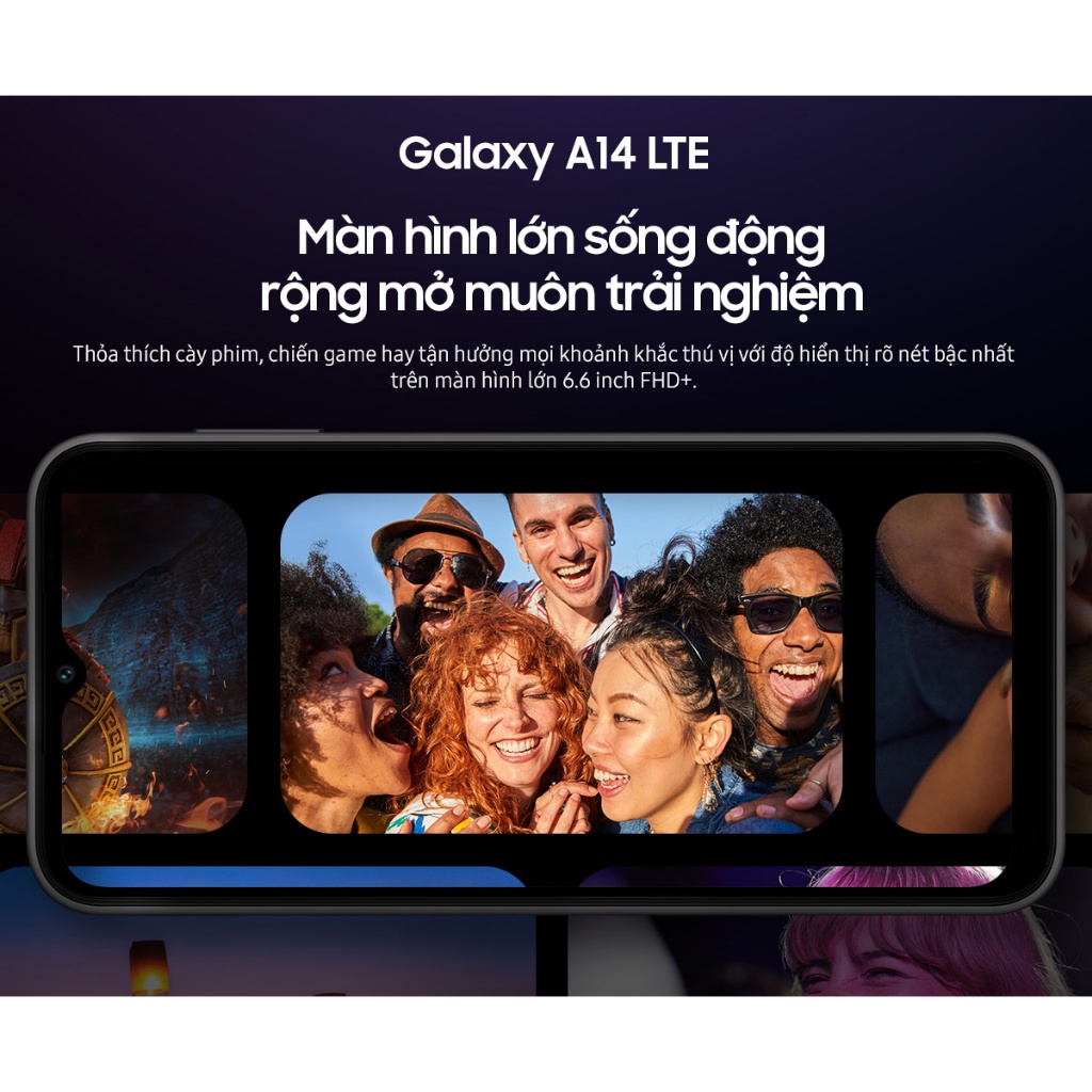 [Nhập ELSSMX7 Giảm 7% Tối Đa 500k] Điện Thoại Samsung Galaxy A14 LTE (4GB/128GB)
