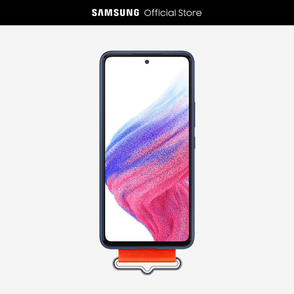 A53 5G Silicone Cover with Strap