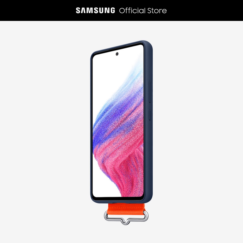 A53 5G Silicone Cover with Strap