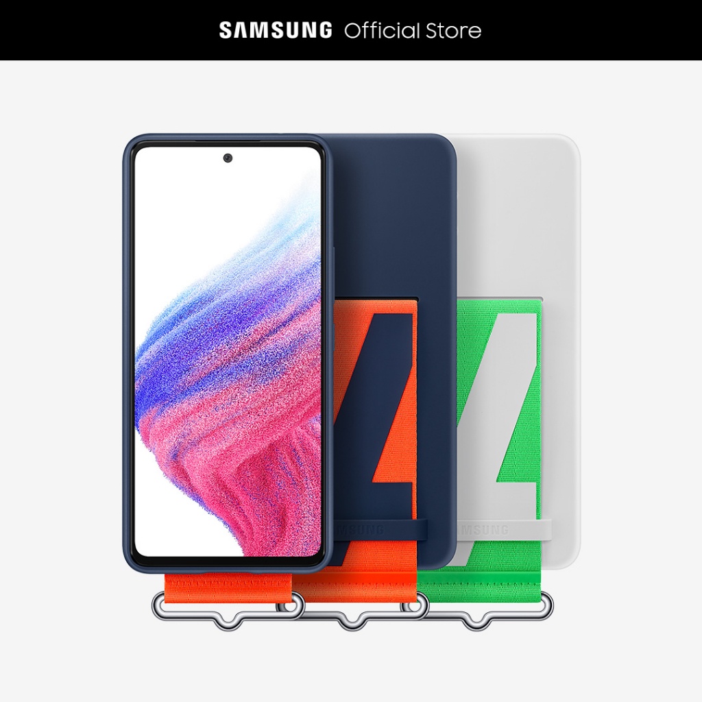 A53 5G Silicone Cover with Strap