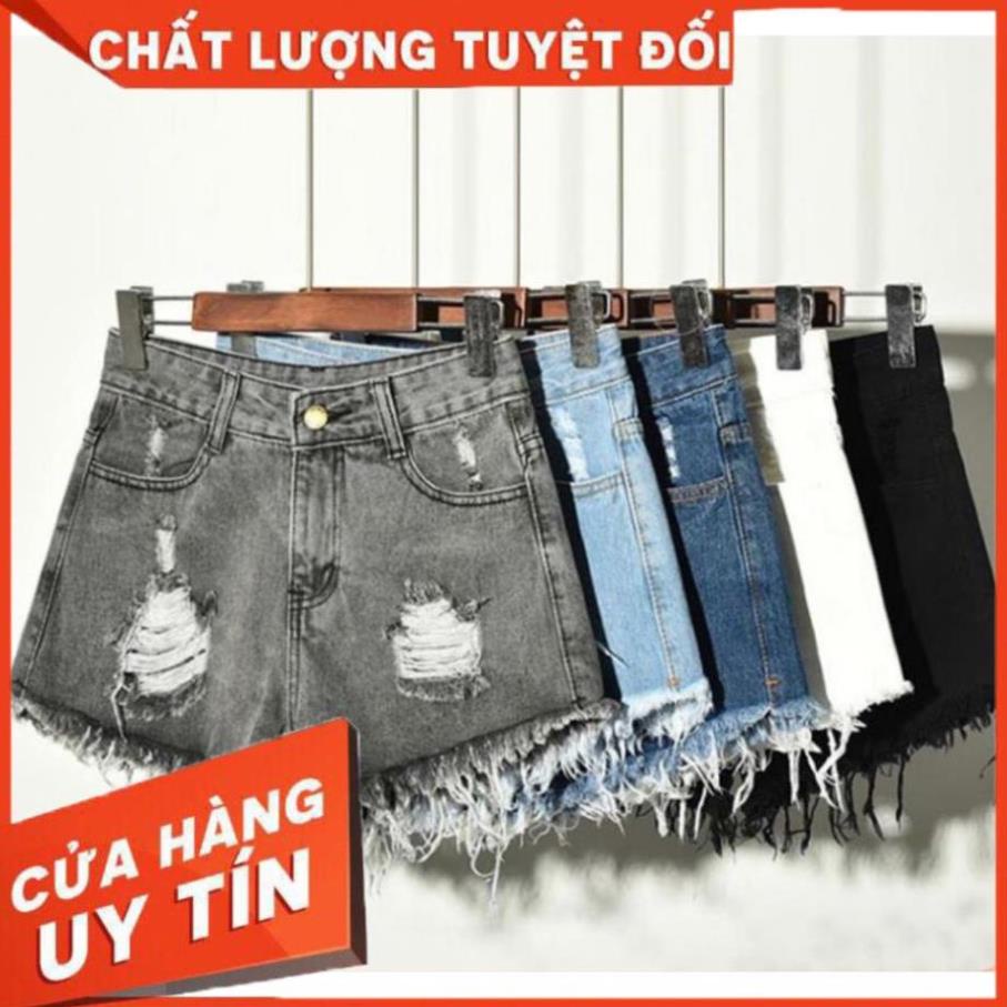 Ok Quần Short Bò Nữ Cạp Cao Phong Cách Thời Trang Cực Ngầu Chất Denim Siêu Dày Dặn Cao Cấp Q16 Tt