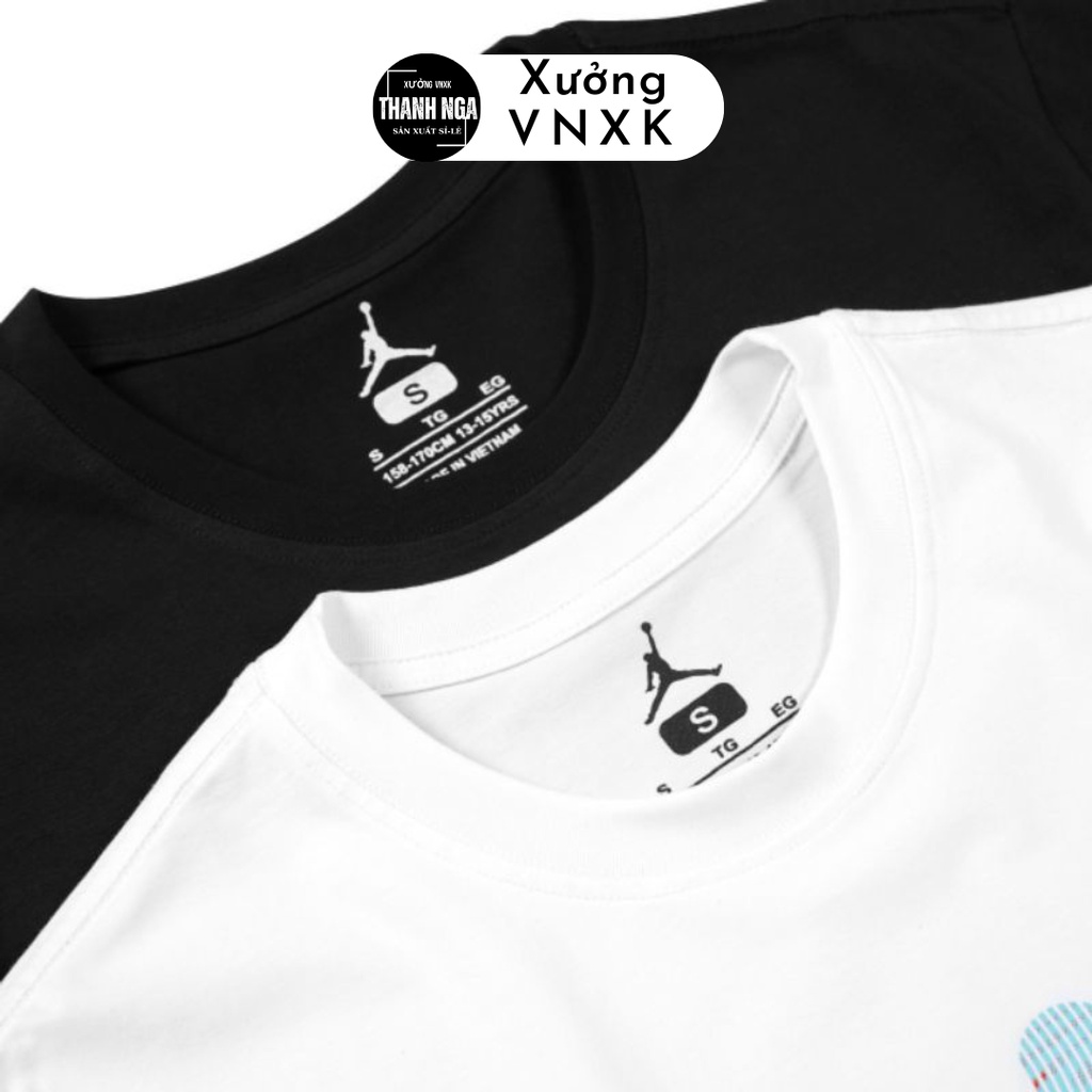 Áo thun cổ tròn VNXK 100% Cotton 4chiều dành cho nam và nữ