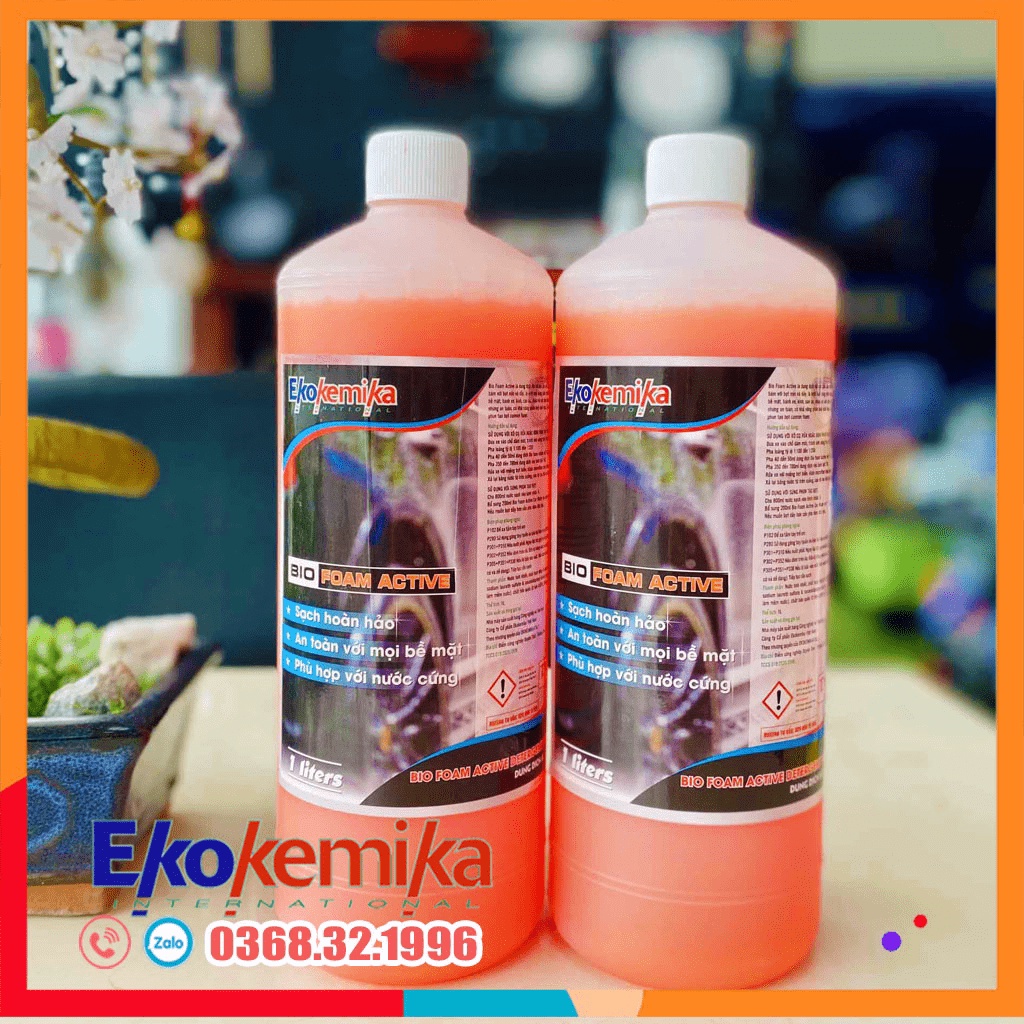 Xả kho Nước Rửa Xe Bọt Tuyết - Dung Dịch Rửa Xe Ô Tô, Xe Máy Bio Foam Active 1l  shopxesang