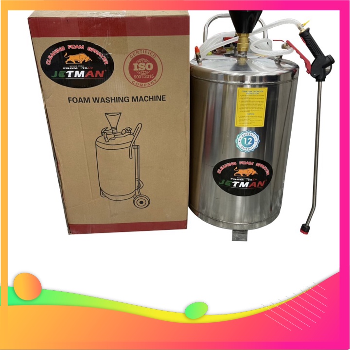 Mới về giao nhanh Bình rửa xe bọt tuyết inox 304 Jetman 80L