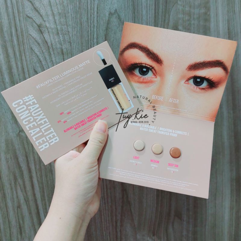 Kem Che Khuyết Điểm Huda luminous Matte Liquid Concealer