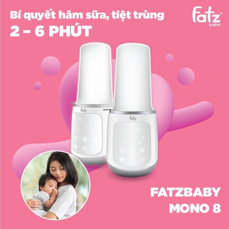 Máy hâm sữa & tiệt trùng điên tử Mono 8 Fatzbaby FB3011TN