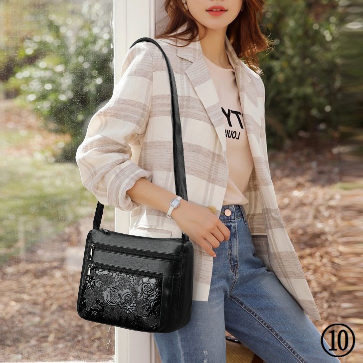 Túi Xách Da Nhiều Ngăn Siêu Nhẹ Cỡ Lớn Thời Trang Cho Phụ Nữ Trung Niên