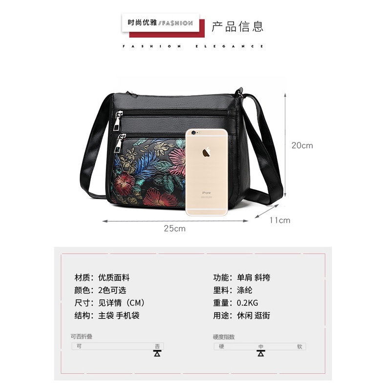 Túi Xách Da Nhiều Ngăn Siêu Nhẹ Cỡ Lớn Thời Trang Cho Phụ Nữ Trung Niên