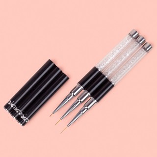 Cọ nét cán đá vẽ móng 3 size cao cấp (7mm, 9mm, 11mm)