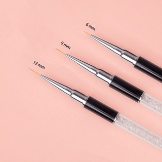 Cọ nét cán đá vẽ móng 3 size cao cấp (7mm, 9mm, 11mm)
