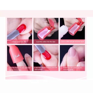Kẹp ủ phá sơn gel móng tay set 10 chiếc