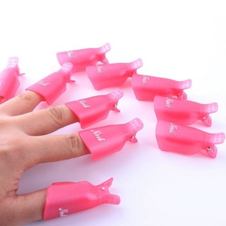 Kẹp ủ phá sơn gel móng tay set 10 chiếc