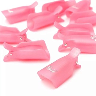 Kẹp ủ phá sơn gel móng tay set 10 chiếc