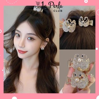 Kẹp tóc đuôi ngựa tạo độ bồng tóc họa tiết thien nga siêu hot phanngoc08