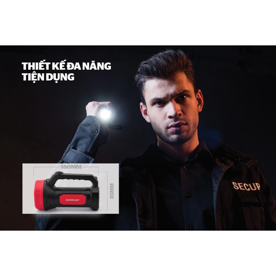 Đèn pin xách tay 2 chức năng Sunhouse SHE-8100