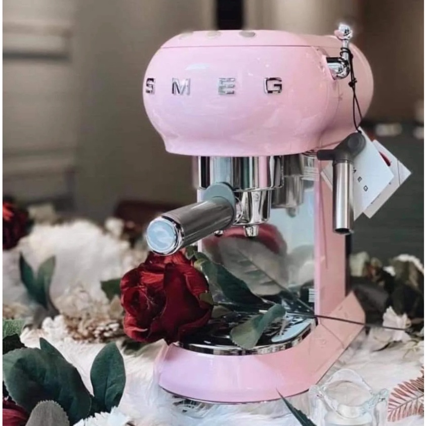 Máy Pha Cà Phê Smeg, Máy Pha Cafe, Espresso, Smeg Coffee Machine, Dung Tích 1L, Nhập Đức, BH 12 Tháng, Nghiennha_99