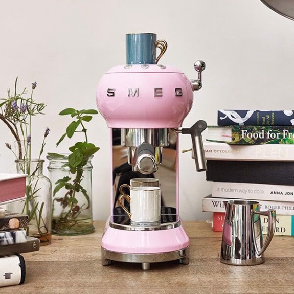 Máy Pha Cà Phê Smeg, Máy Pha Cafe, Espresso, Smeg Coffee Machine, Dung Tích 1L, Nhập Đức, BH 12 Tháng, Nghiennha_99