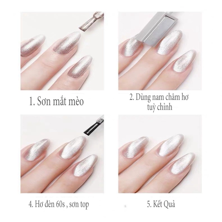 Sơn mắt mèo kim cương Huaxi Vàng, Bạc hàng chuẩn