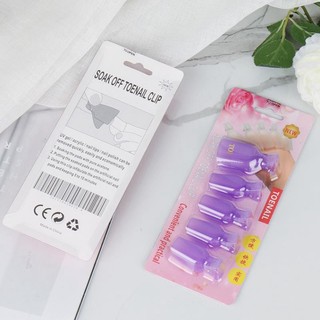 Kẹp ủ phá sơn gel móng chân silicon dẻo set 5 cái