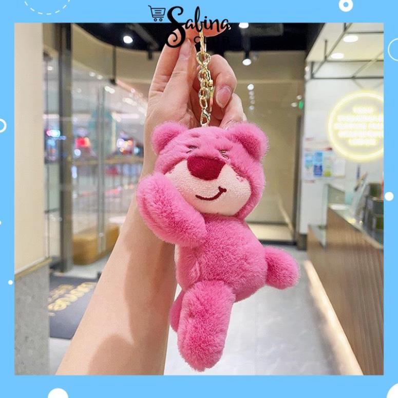 Móc Khóa Móc Treo Hình Gấu Dâu Nhồi Bông Dễ Thương ngocphanminhkhoi