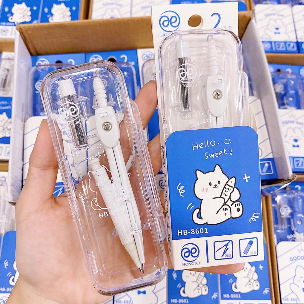 Bộ Compa ngòi 0.5, compa học sinh