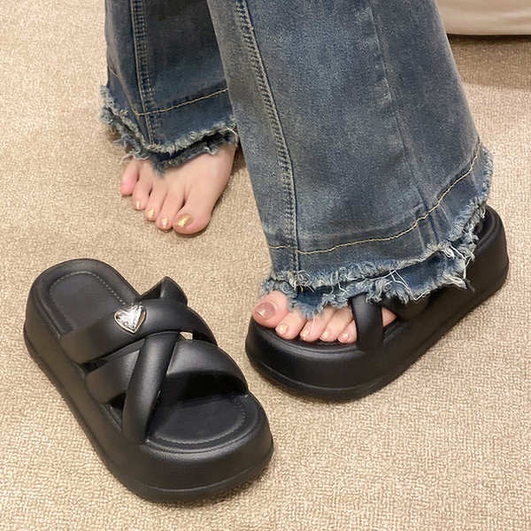 Dép Sandal Đế Dày Chống Trượt Thời Trang Dành Cho Nữ