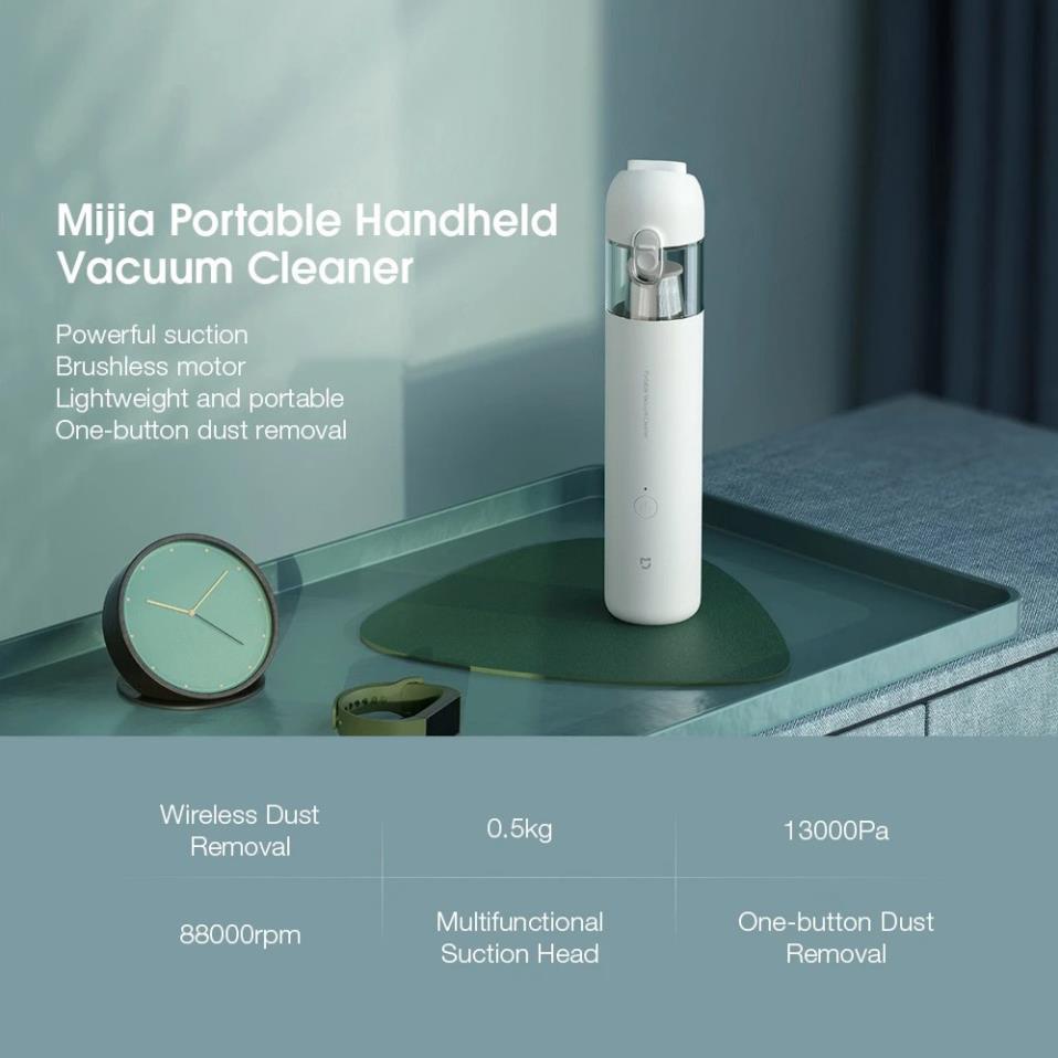 Máy hút bụi cầm tay không dây Xiaomi Mijia SSXCQ01XY hút bụi oto Mi Vacuum Cleaner Mini công suất 120W - Minh Tín Shop