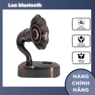 Loa bluetooth MK-77 kiểu dáng cổ điển hình loa kèn,loa không dây mini âm thanh hay làm decor không gian phòng đẹp
