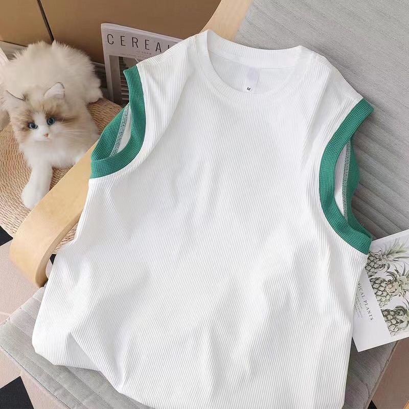 Hàng Có Sẵn!Set Đồ Thể Thao Phối Áo Ba Lỗ Vải Lụa Mát Thời Trang Hè Cá Tính Cho Nam