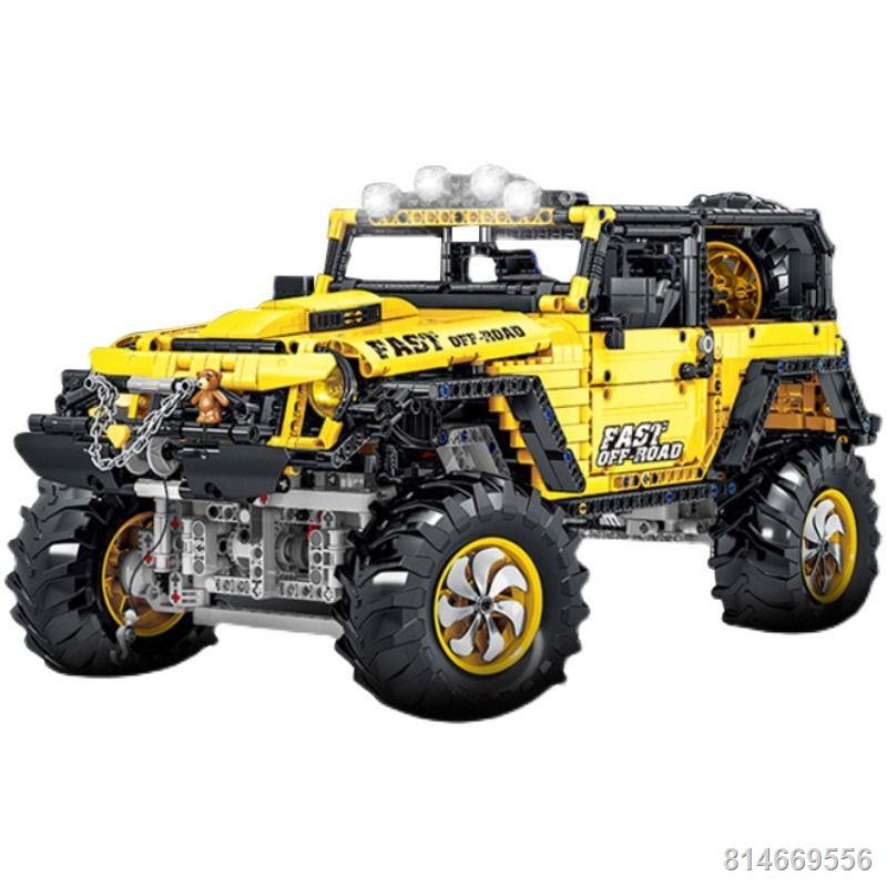 Tương thích với Lego Wrangler xe địa hình khối xây dựng xe ô tô mô hình khó lớn lớn đồ chơi lắp ráp bé trai Series