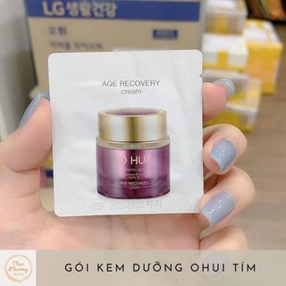 10 Gói Kem dưỡng Ohui Tím collagen baby 1ml/gói