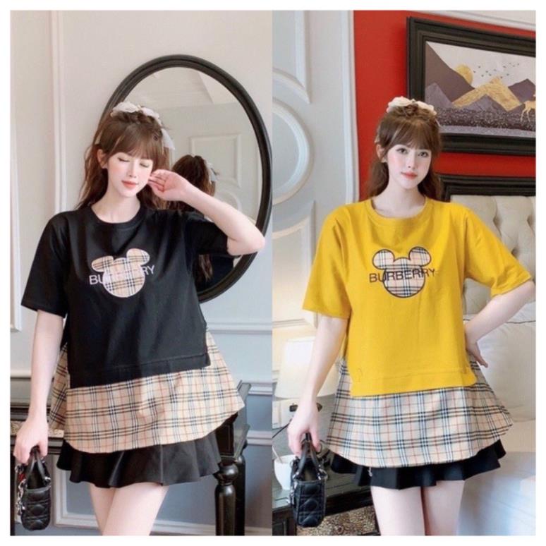 Áo Bầu, Áo Phông Bầu Dáng Suông A20 Hoạ Tiết Kẻ Sọc Đẹp Trẻ Trung Mẹ Mặc Tới Sinh