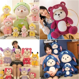 Gấu Bông Lena Yếm, Lena Xanh, Lena Đỏ đủ loại đủ size hàng nhập siêu xinh