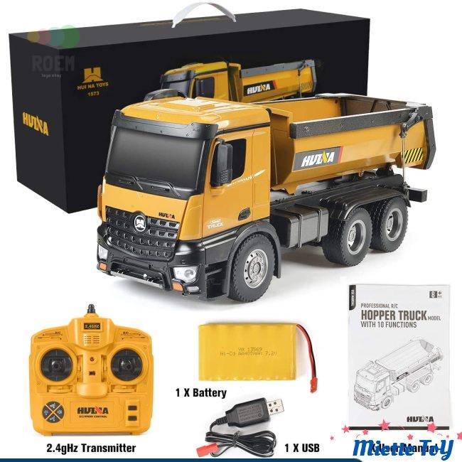 Rc Car 1/14 Xe Tải Xe Ủi Kim Loại Sạc Rtr Xe Tải Xe Công Trình Đồ Chơi Trẻ Em