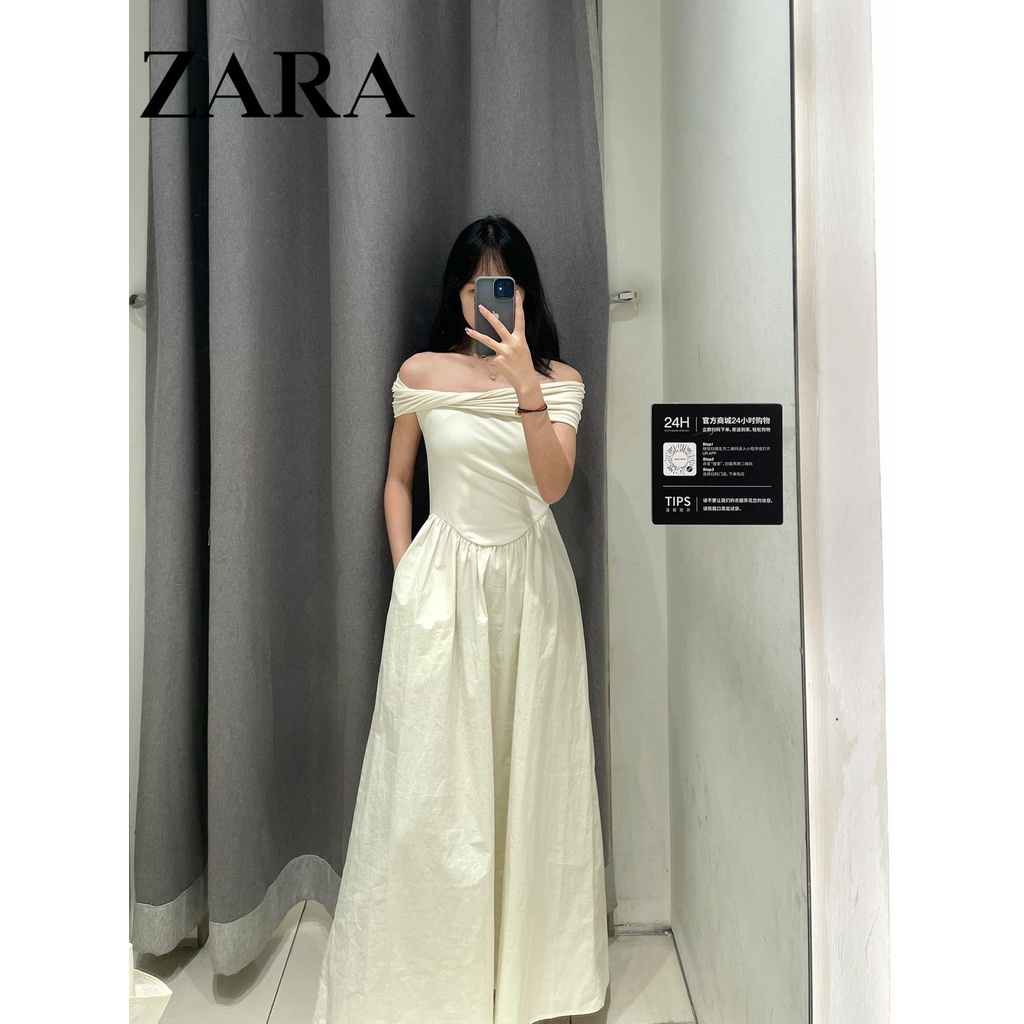 Đầm Nữ Không Tay Phong Cách Hepburn Thời Trang Zara