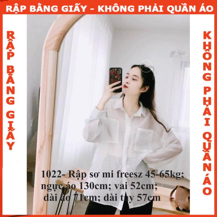 Rập giấy mã 1022- Rập áo sơ mi freesz