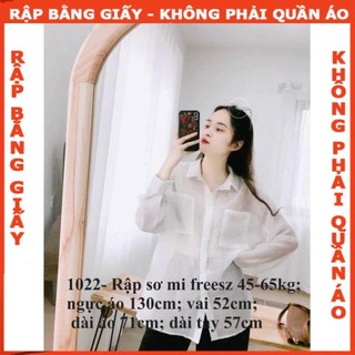 Rập giấy mã 1022- rập áo sơ mi freesz