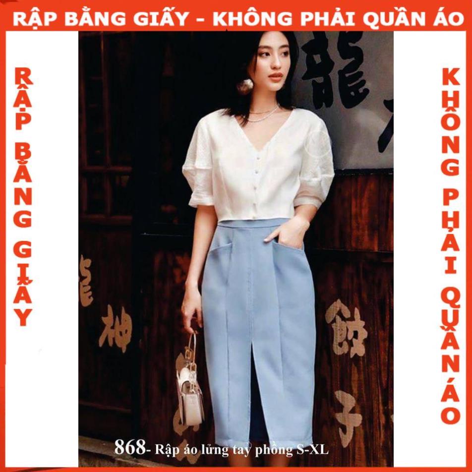 Rập giấy mã 868 - Rập áo kiểu (Bản vẽ) (BẢN VẼ)