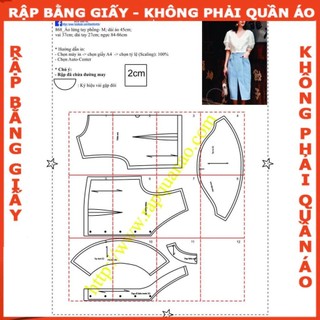 Rập giấy mã 868 - Rập áo kiểu (Bản vẽ) (BẢN VẼ)