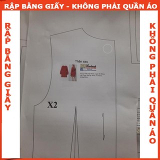 Rập giấy A0 mã R50 - rập bộ cổ sen (BẢN VẼ)