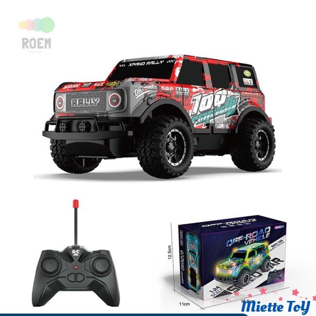 Ô tô điều khiển từ xa mini 1:24 27hz Xe địa hình 10KM/H Rc Car Đồ chơi cho bé trai
