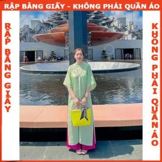 Rập giấy may áo dài dáng suông mã AD38
