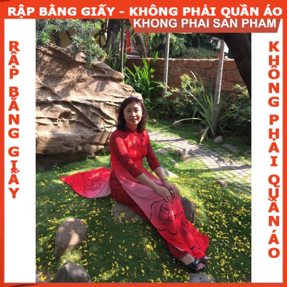 Rập giấy A0 mã AD30- rập áo dài truyền thống dây kéo sau