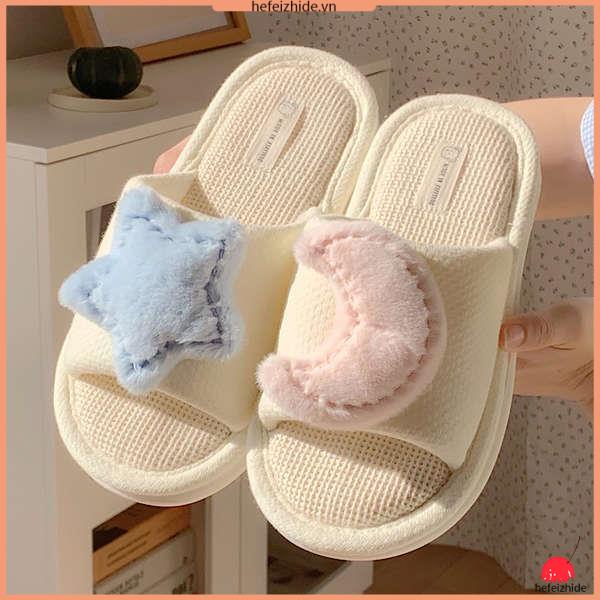Dép nữ nữ đáng yêu phim hoạt hình ngôi sao mới mùa thu và mùa đông