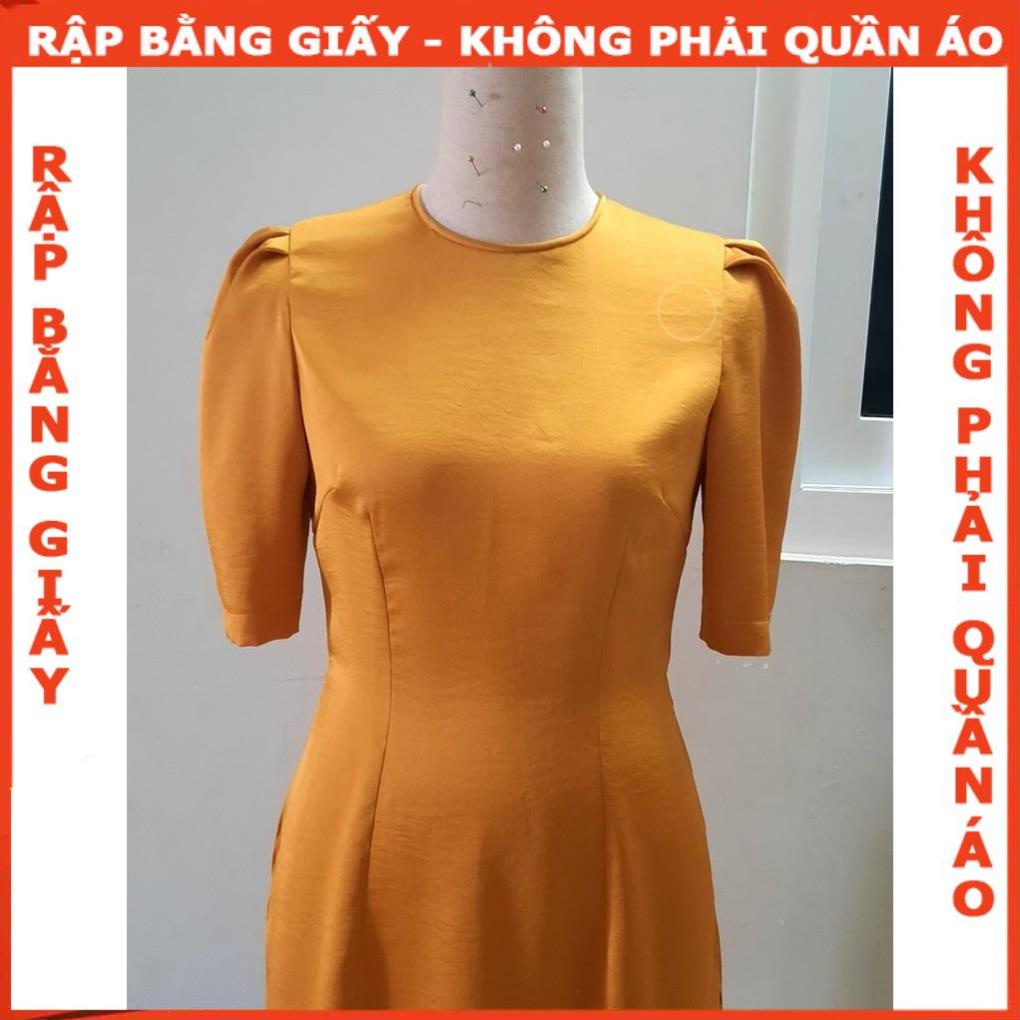 Rập giấy may áo dài tay phồng mã AD06-