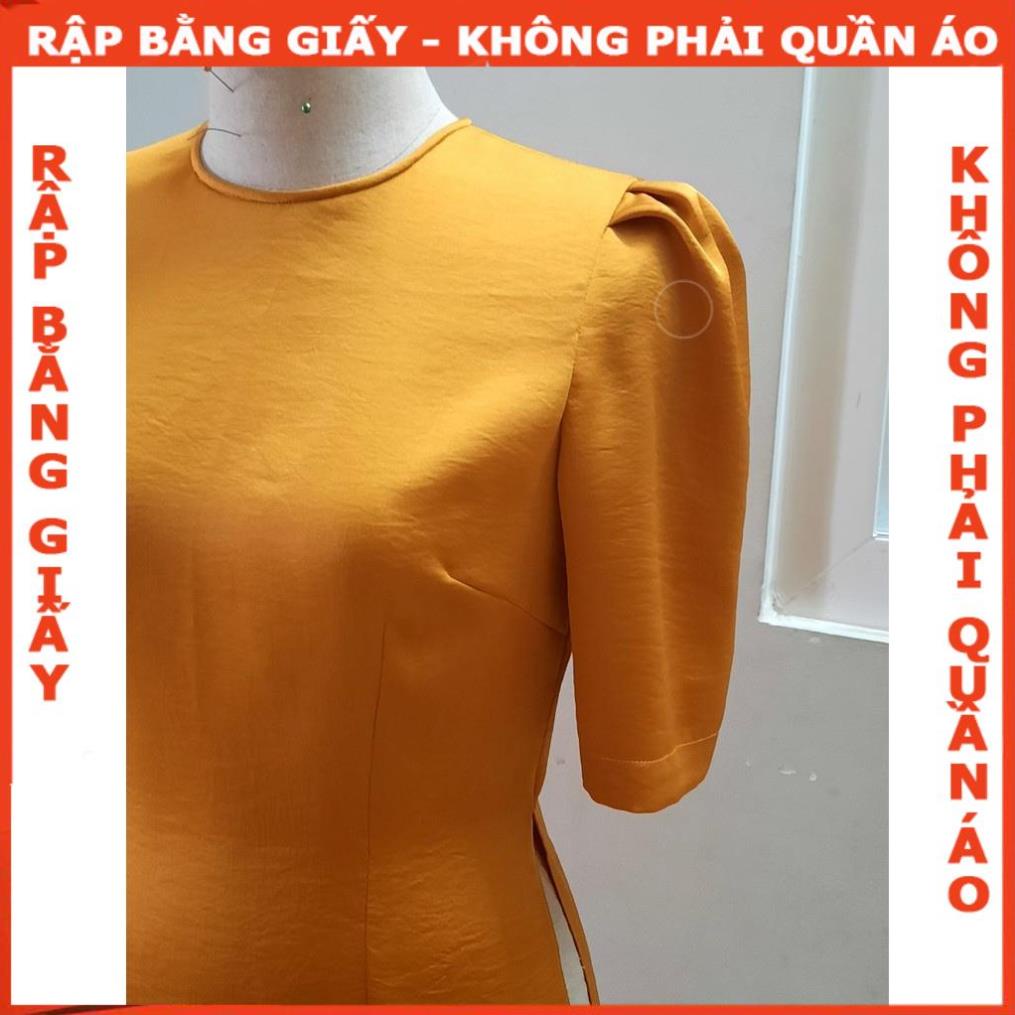 Rập giấy may áo dài tay phồng mã AD06-