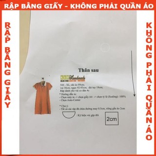 Rập giấy may đầm mã 09 - (BẢN VẼ)