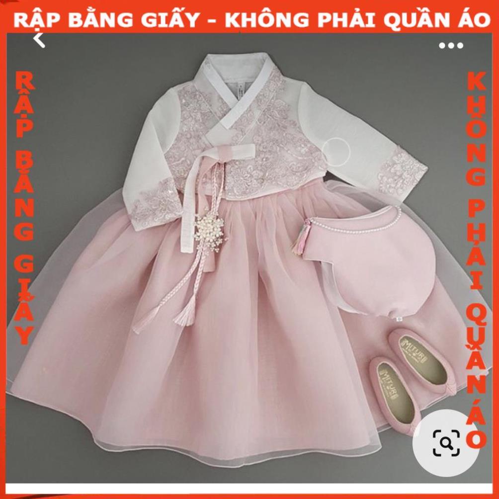 Rập giấy may hanbok bé mã R451 (BẢN VẼ)