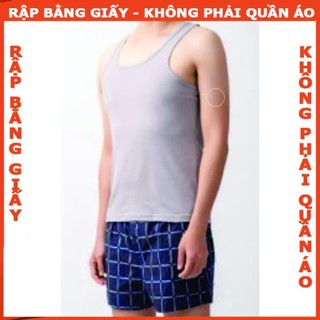 Rập giấy may bộ quần đùi áo balo B57